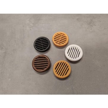 Szellőzőkarika műanyag rácsos fehér 35mm