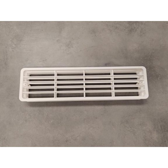 Szellőzőrács műanyag kétoldalas fehér 310x82mm