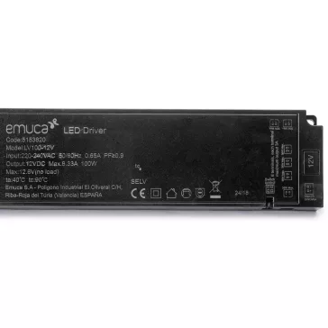 Transzformátor Smart 12V fekete 100W