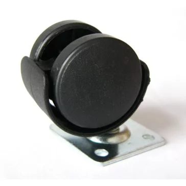 Talpas görgő műanyag 50mm fekete 50mm