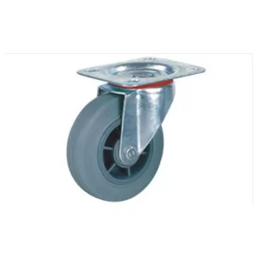 Gumis görgő szürke fék nélkül szürke 100mm