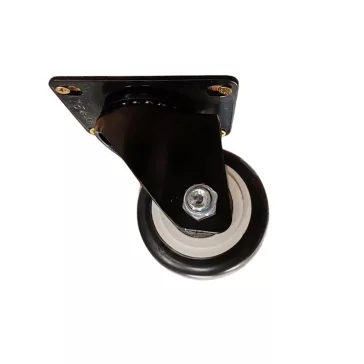 Gumis görgő talpas 63mm fekete