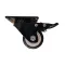 Gumis görgő talpas fékes 63mm fekete