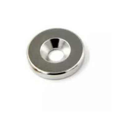 Mágnes süllyesztett fejű ezüst 12mm