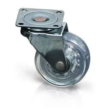 Gumis görgő talpas sima átlátszó 50mm