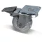 Gumis görgő talpas fékes átlátszó 50mm