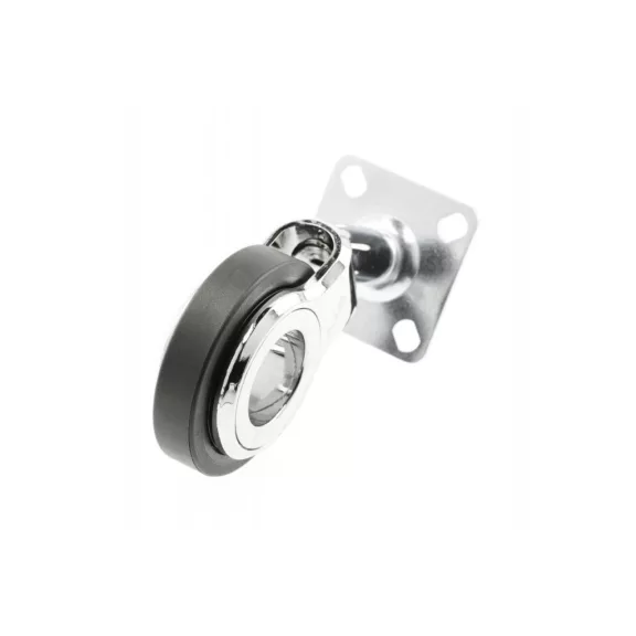 Gumis görgő talpas GIRA 60mm króm-fekete Króm-fekete 60mm