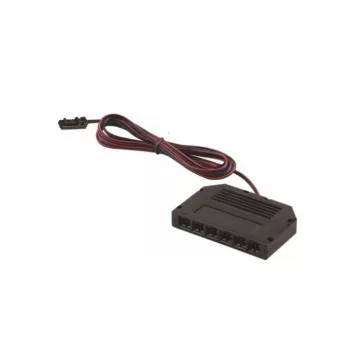 Led mini AMP elosztó 6-os fekete 2m