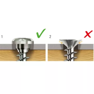 Csavar Mustad D fejű Torx horgany 5x25mm