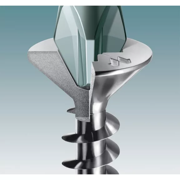 Csavar Mustad Fa-forgácslap PZ horgany 3x16mm
