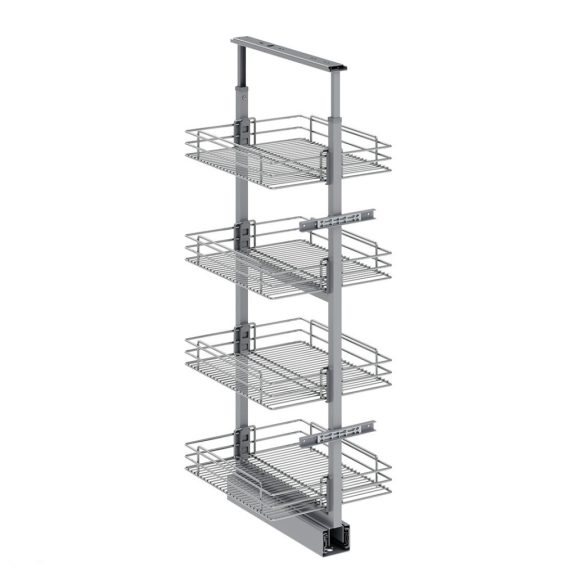 Konyhai kamra Starax 1700-2000mm fékes króm 350mm