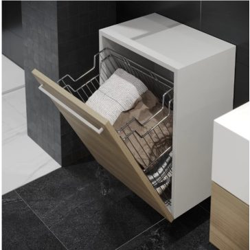 Ajtóra szerelhető szennyesruha tartó R króm 400mm