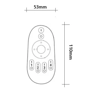 Led kapcsoló bicolor 24GHz