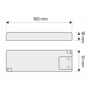   Transzformátor LED lámpához DLight 12V + 6 beépített mini AMP fehér 30W