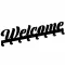 Fogas 2074 Welcome felirat fekete matt