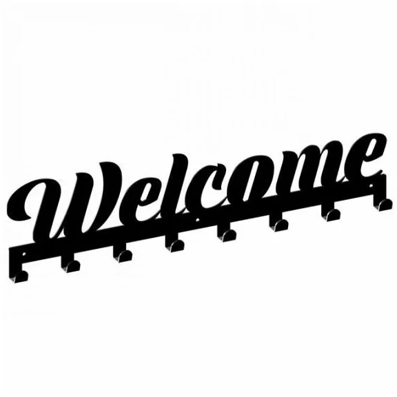 Fogas 2074 Welcome felirat fekete matt