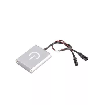 LED kapcsoló/fényerő szabályozó fém házas ezüst