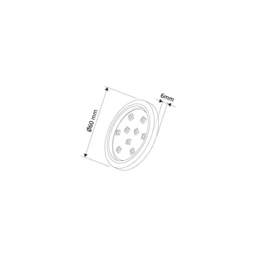 LED lámpa szett D Light kör alu ?60mm