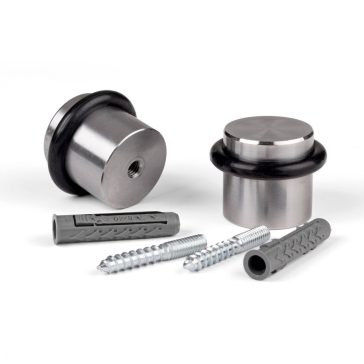   Ajtóütköző átmérő 38x30mm csavarozható rozsdamentes acél 2 db.