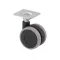 Bútorkerék fekete-szürke talppal 40 mm átmérőjű