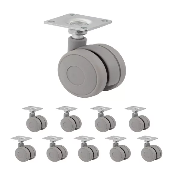 Bútorgörgő szürke talppal 40 mm átmérőjű