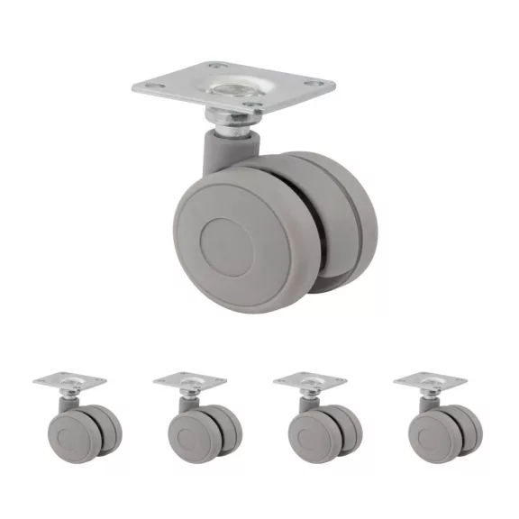 Bútorgörgő szürke talppal 40 mm átmérőjű