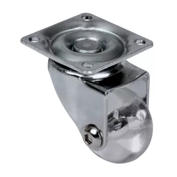   Forgószerkezet kereke átmérő 35 mm teherbírás 30 kg átlátszó