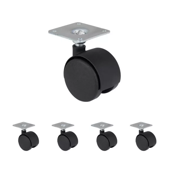 Bútorkerék talppal 40 mm átmérőjű teherbírás 25 kg