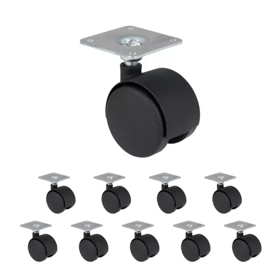 Bútorkerék talppal 40 mm átmérőjű teherbírás 25 kg