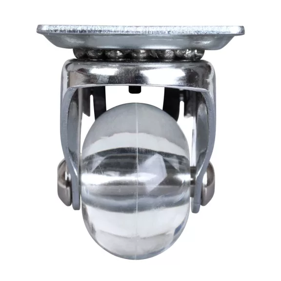 Forgószerkezet kereke fékkel átmérő 35 mm teherbírás 30 kg átlátszó