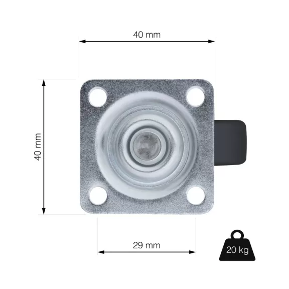 Szerszámkerék kemény padlóhoz átmérő 30 mm