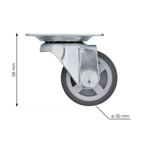 Szerszámkerék kemény padlóhoz átmérő 30 mm