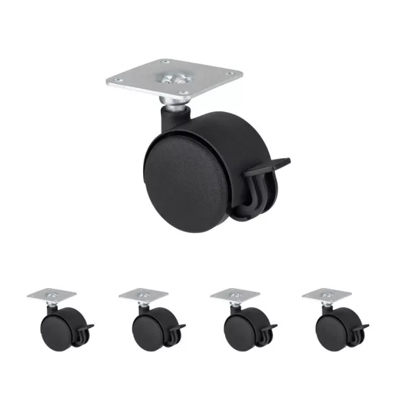 Bútorkerék fékkel átmérő 40 mm teherbírás 25 kg