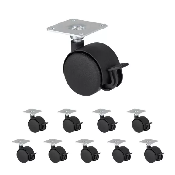 Bútorkerék fékkel átmérő 40 mm teherbírás 25 kg