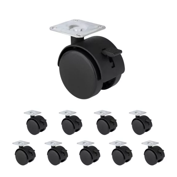 Bútorkerék fékkel átmérő 50 mm teherbírás 45 kg