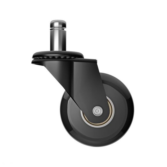 Irodai görgő átmérő 50 mm csapátmérő 11 mm fekete teherbírás 50 kg 5 db.