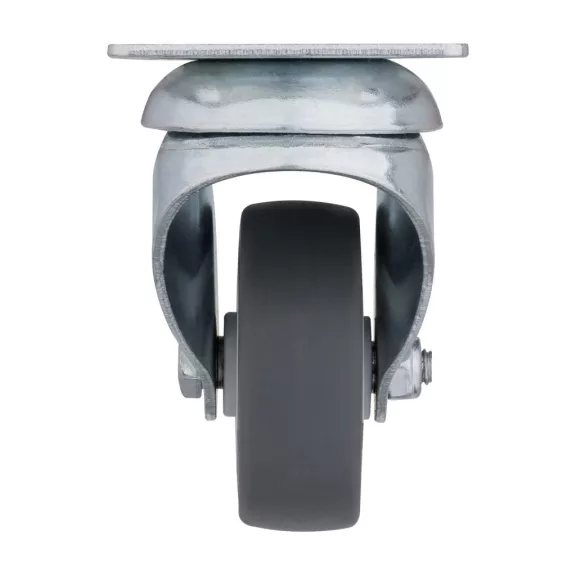 Fekete talpas forgógörgő kemény padlóra 50 mm átmérővel