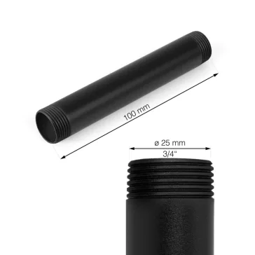 Walteco Rusticline cső 3/4", 100mm, RT-10