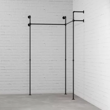   Walteco DARIO II CORNER - Rusticline gardróbszekrény szett, falra szerelhető, 1110x1110x2300mm