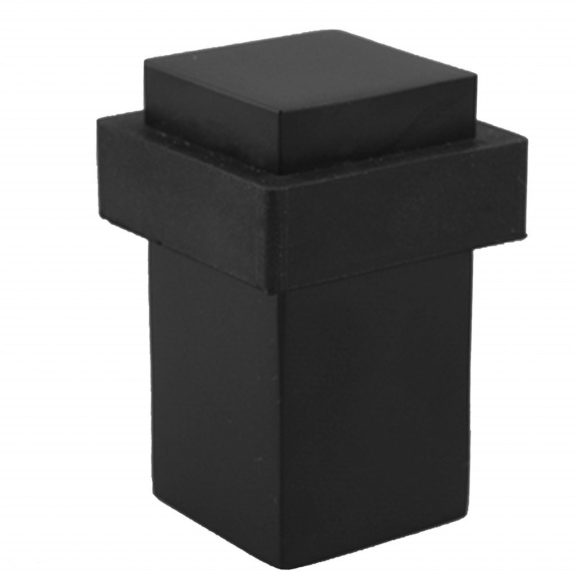 Ajtóütköző 20x20x48mm rozsdamentes acél fekete