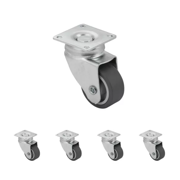 Készülékkerék kemény padlóhoz átmérő 40 mm teherbírás 25 kg