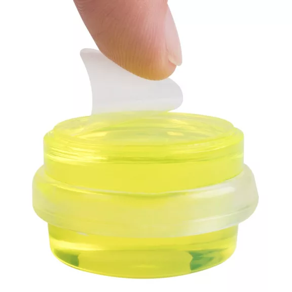 Ajtóütköző átmérő 38x21mm öntapadós sárga