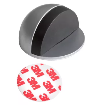 Ajtóütköző 44x25 mm átmérőjű öntapadós matt króm