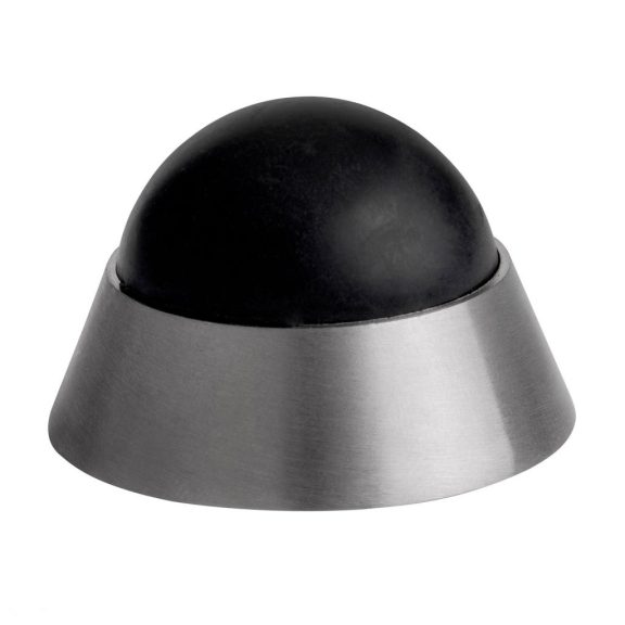 Ajtóütköző átmérője 40x25mm csavarozható szálcsiszolt rozsdamentes acél