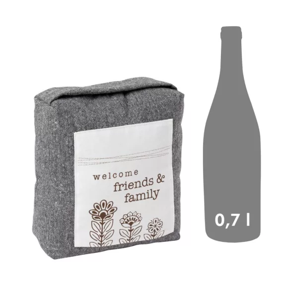 Ajtóütköző 200x135x225mm 17kg szabadon álló textil