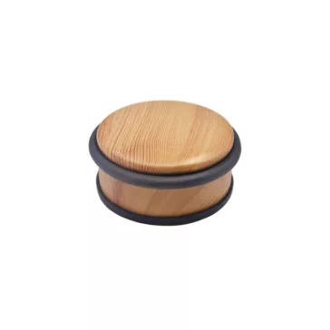   Padlóajtóütköző átmérő 100x47 mm 11 kg szabadon álló fa dekorációval