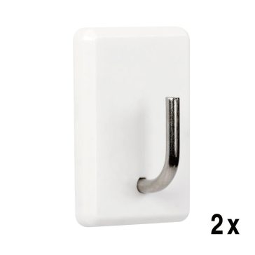 Öntapadós akasztó QF8 műanyag fehér