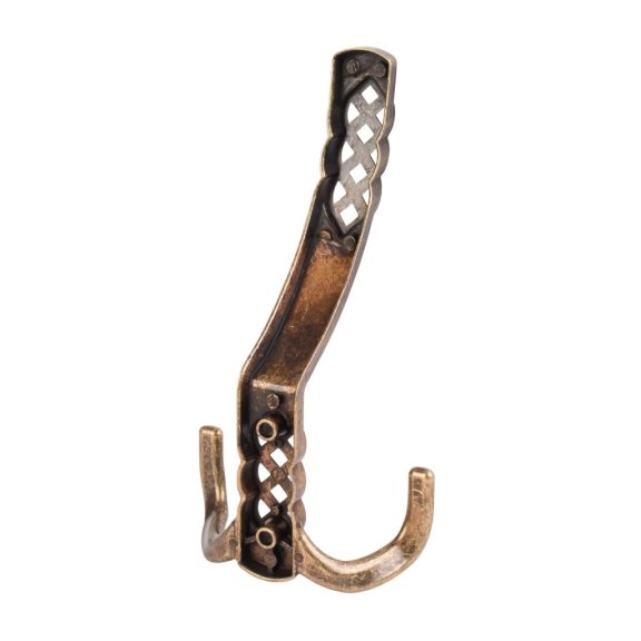 Santes I kabáttartó antikolt sárgaréz