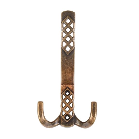 Santes I kabáttartó antikolt sárgaréz