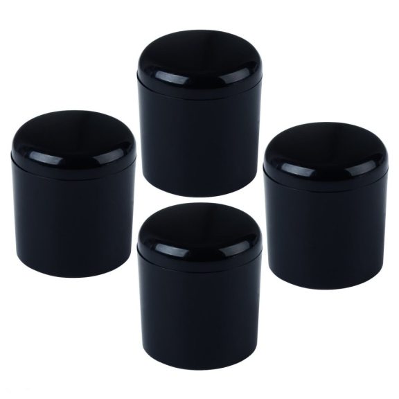 Kupak átmérő 18 mm műanyag fekete 4 db.